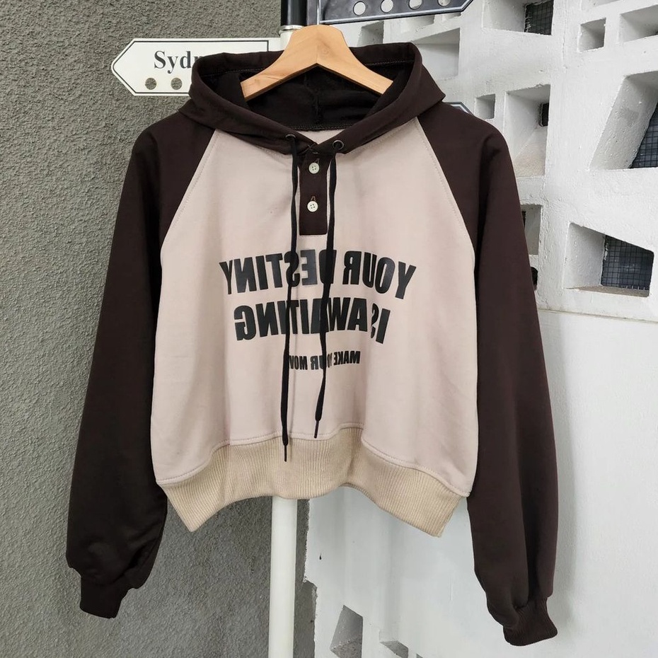 Hoodie Croope Your Destiny Wanita Outher Ala Korean Style