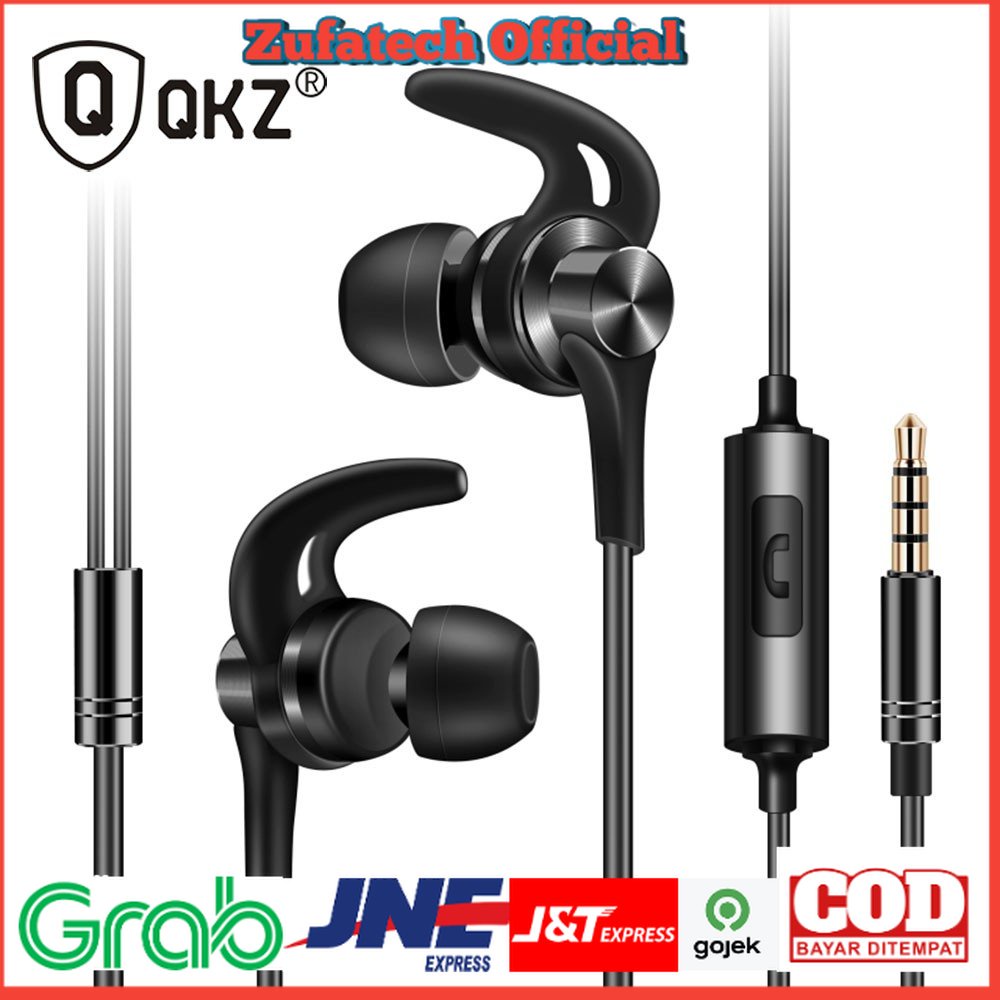 QKZ Earphone HiFi Dengan Mic - QKZ-DT1 - Black