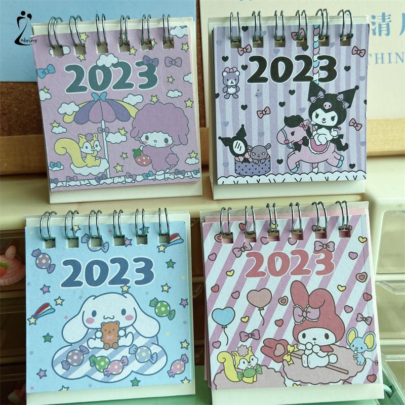 

Kalender Meja Mini 2023 Lucu Vertikal Anjing Kuromi Cinnamoroll Kalender Kecil Z