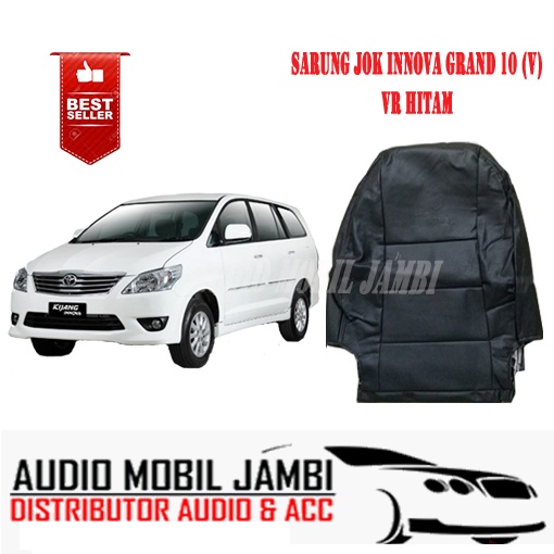 SARUNG JOK INNOVA GRAND 2010 TYPE V HITAM SEAT COVER MOBIL SALE