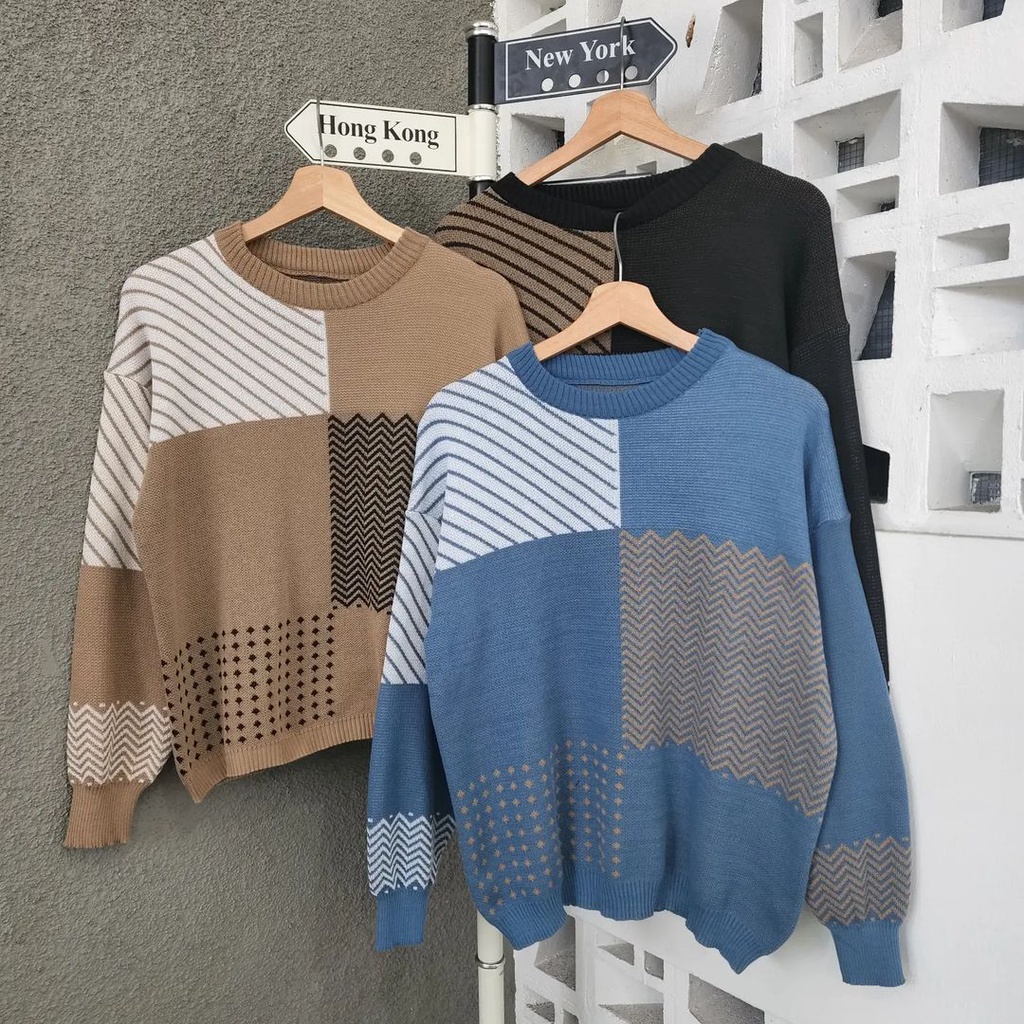 Combi Sweater Rajut Cardi / Rajut Cardigan Anak Remaja / Sweater Cardigan Wanita Trendi / Sweater Te