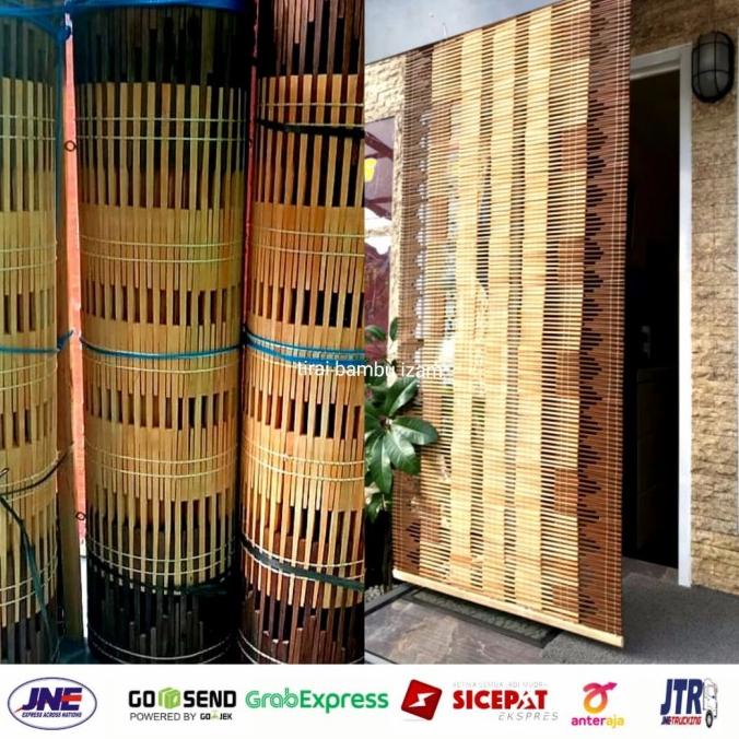 Promo Tirai/gorden kayu,krey/kerai/kere kayu L 90cm x T 200cm