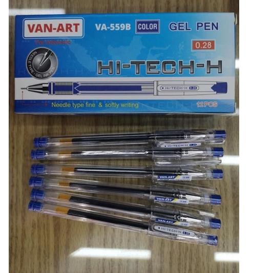 

ソ (Harga 12 pc) Bolpen Hi tech BIRU VA-559B (1kotak isi 12pcs) / bolpen gel pen 0.28 ₴