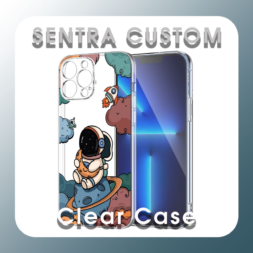 Clear Case IPHONE 7 8 7PLUS 8 PLUS X XS Karakter Kartun Anime ASTRO NASA