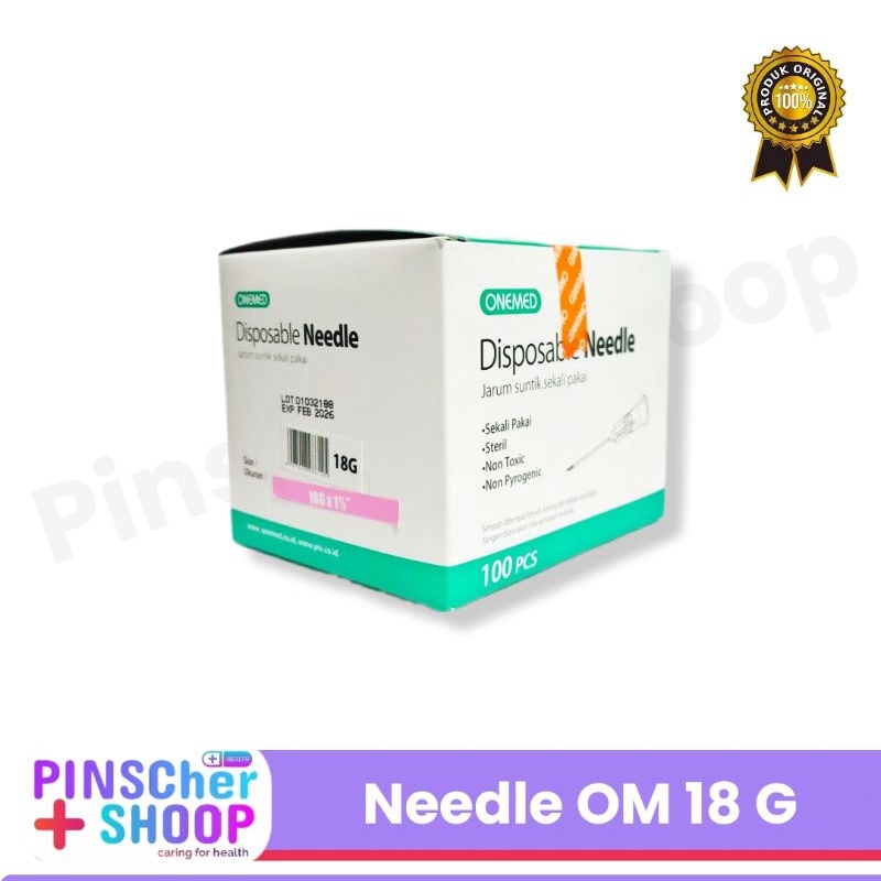 Disposable Neddle 18 G OneMed / Box