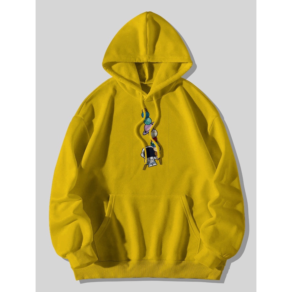Sweater Hoodie Pria Nasa Planet Mocca| Jumper Pria Hoodie Unisex Premium