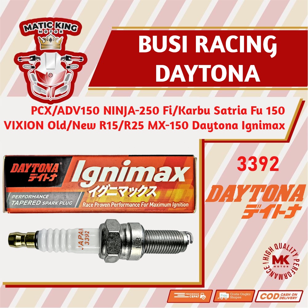 Busi Racing Vario Satria FU Vixion Old New Ninja 250 Fi Karbu Jupiter MX Thunder 125 PCX ADV R15 R25 150 DAYTONA IGNIMAX 3392