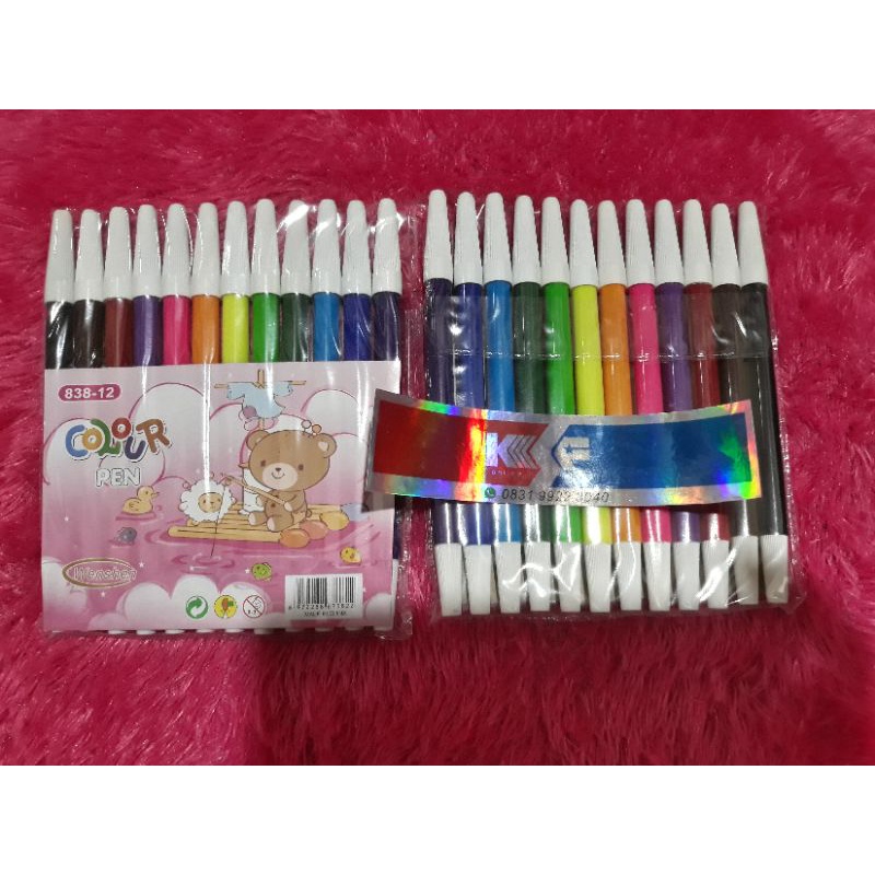 

SPIDOL ANAK PENA MEWARNAI PENSIL WARNA ISI 12 PCS