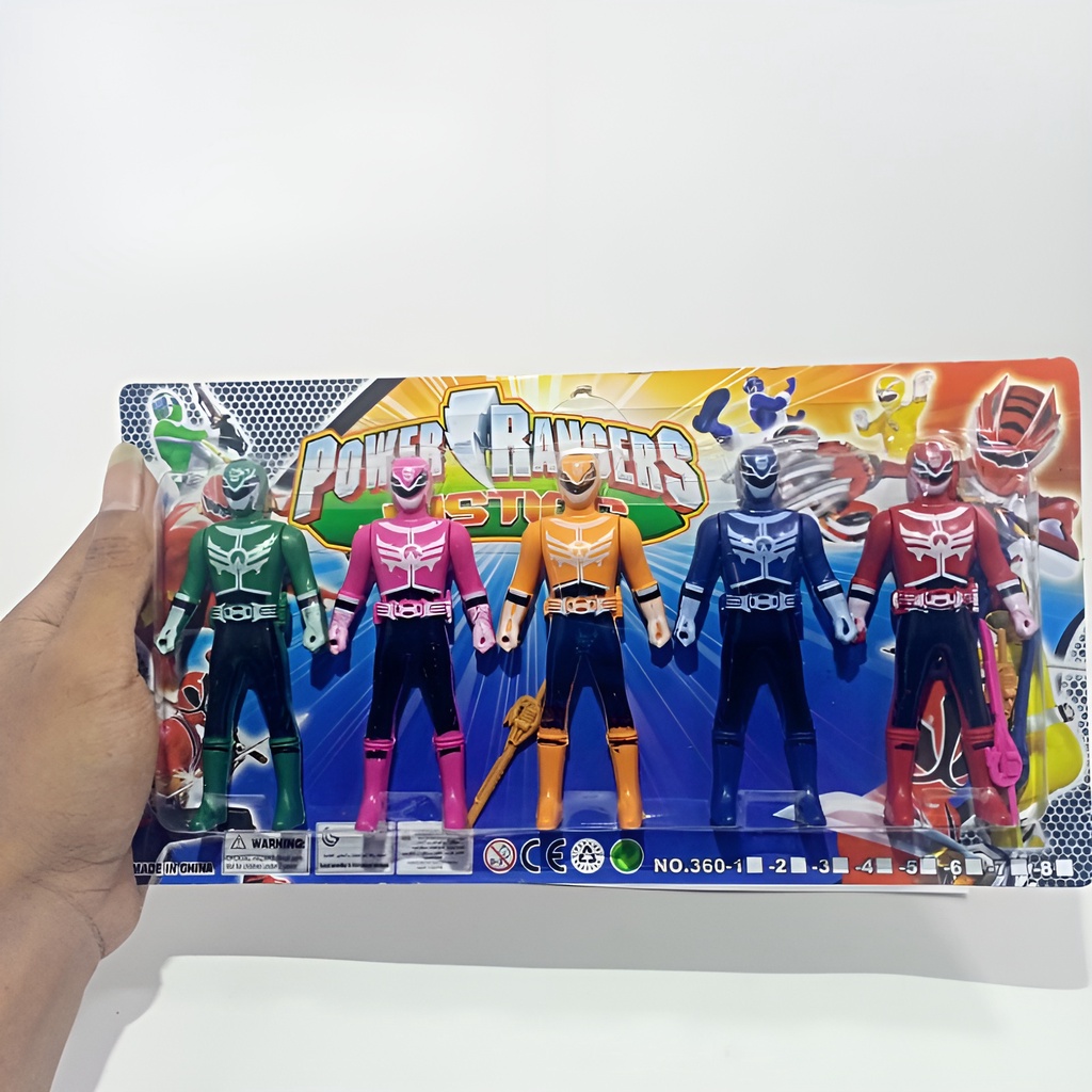 Power Rangers Keren Isi 5 | Mainan Anak Laki Laki Robot Robotan | Kado Ulang Tahun Anak Cowok Cowo