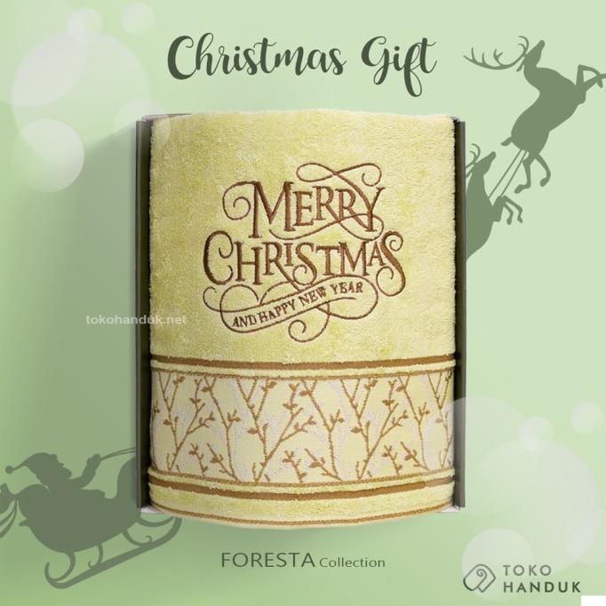 TERLARIS TOKO HANDUK - GIFT HAMPERS HANDUK CUSTOM BORDIR NATAL / H64654GRT