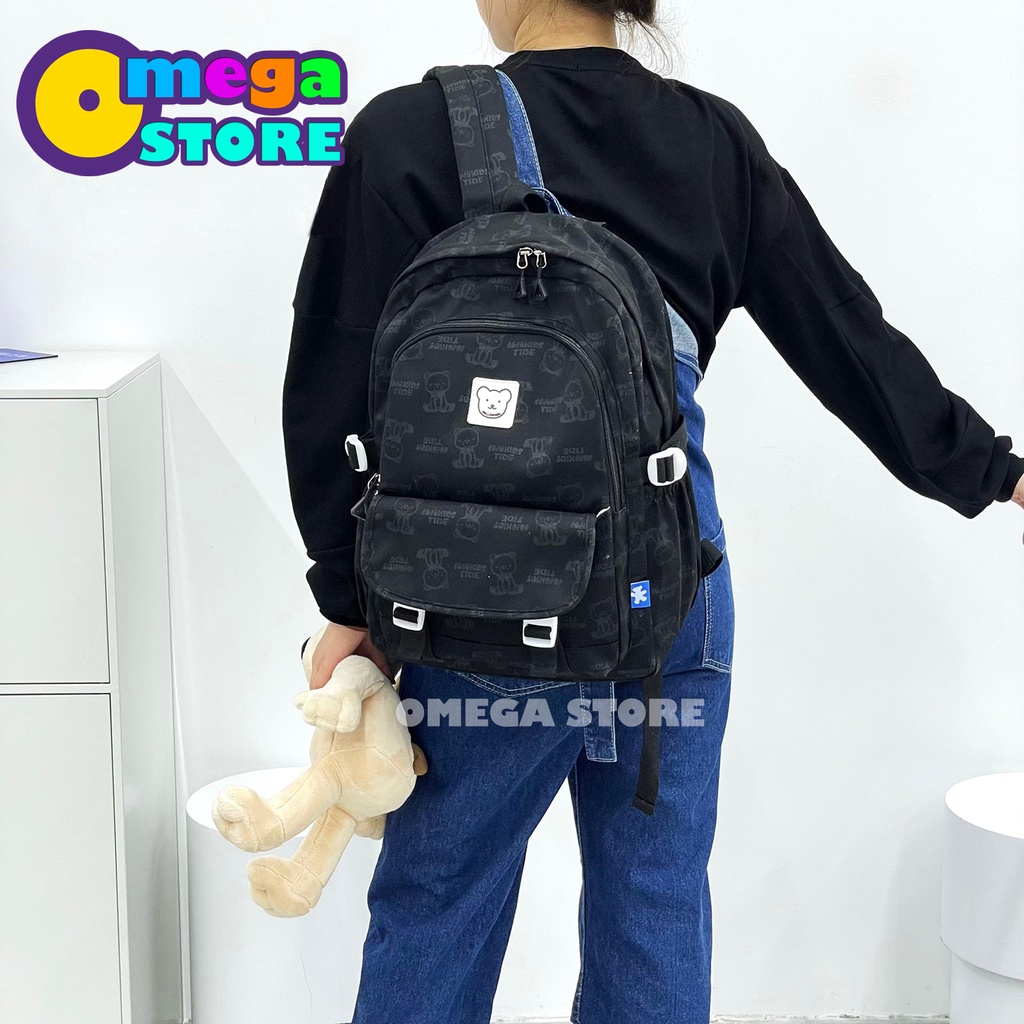 [O&amp;S] Tas Ransel Sekolah SD SMP SMA Karakter Teddy Unisex Backpack Laptop Terbaru-OS276