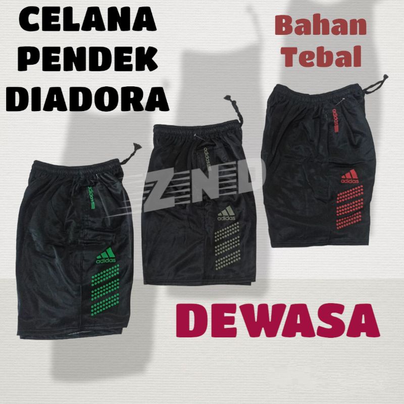 CELANA PENDEK PRIA ADDS || KOLOR PRIA BAHAN DIADORA (TEBAL)