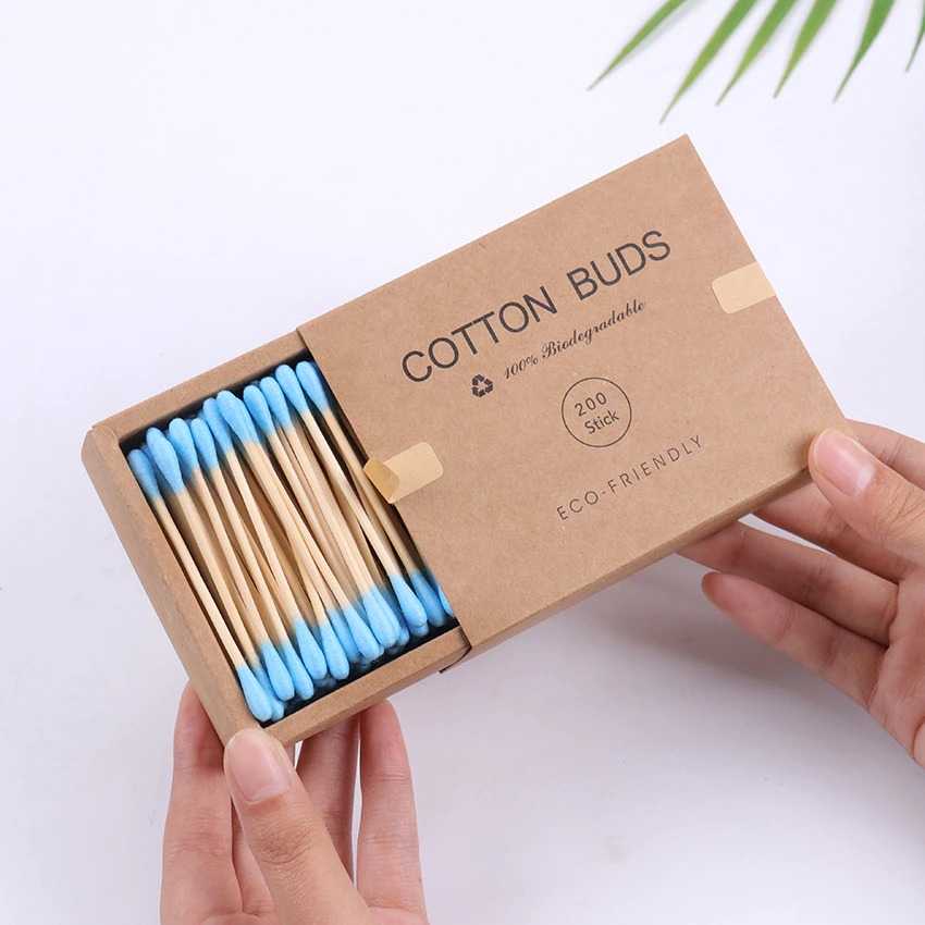 Biode Cotton Buds Bambu Pembersih Telinga Korek Kuping 200PCS - BD277 ( Mughnii )