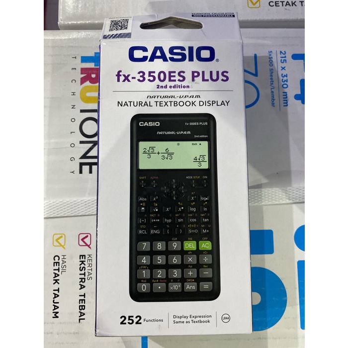 

KALKULATOR ILMIAH CASIO FX-350 ES PLUS NATURAL / CALCULATOR SCIENTIFIC #ORIGINAL