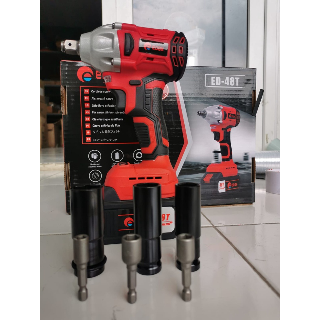 EDON 48T CORDLESS IMPACT WRENCH TOOLS BRUSHLESS 48V | JLD 48s