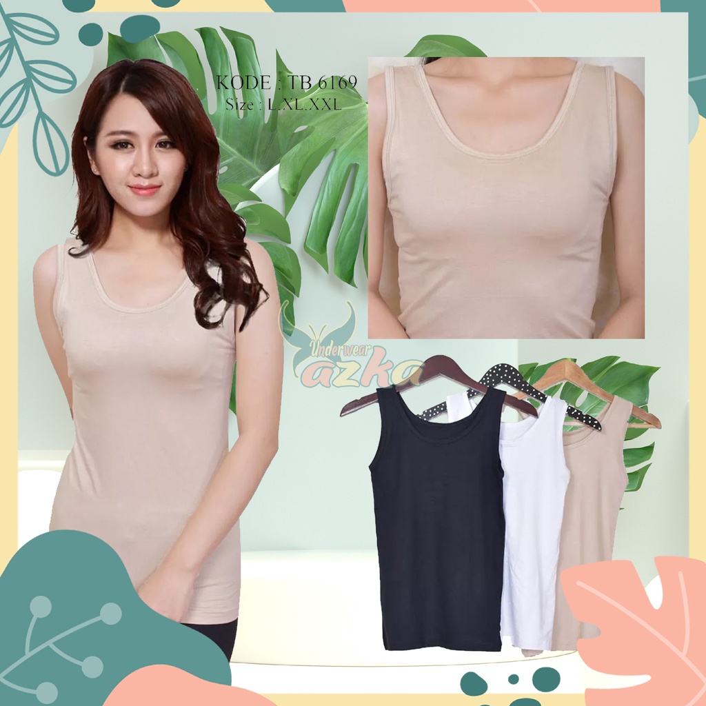 Singlet Merek Miranda 6169|Tali Besar|Pakaian Dalam Wanita Dewasa|Singlet Wanita|TankTop