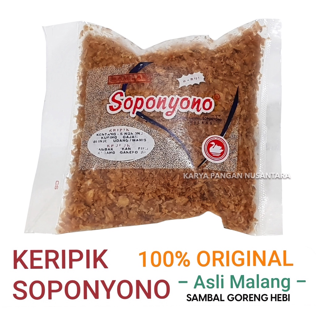 

SAMBAL GORENG EBI SOPONYONO ORIGINAL SAMBEL GORENG EBI SAMBAL GORENG HEBI ASLI MALANG