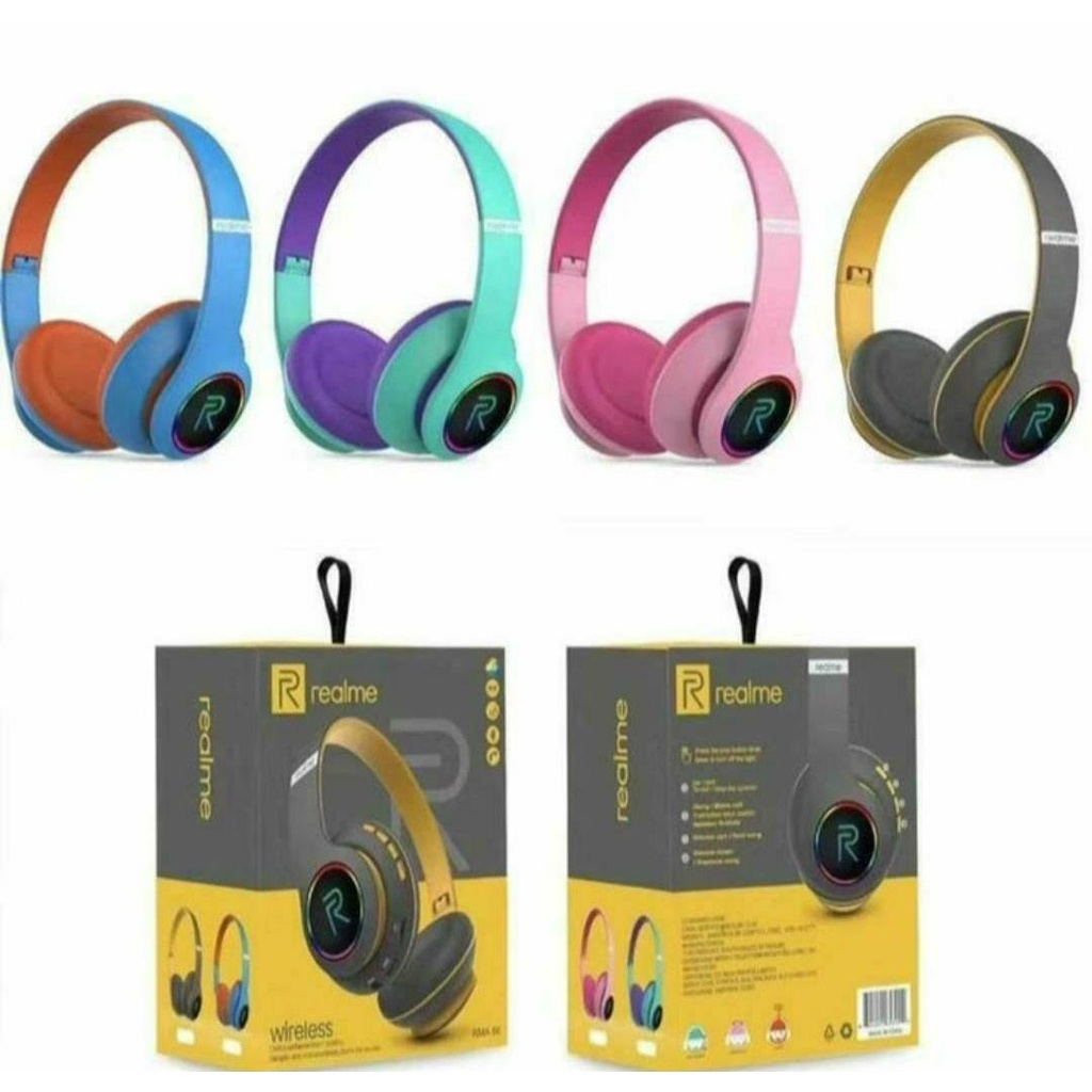 Headphone Bando Realme XTRA BASS Headset Bluetooth Headphone Wireless