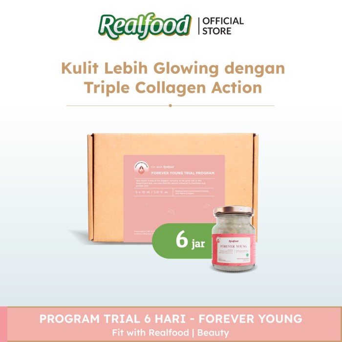 

Realfood Trial Forever Young Minuman Sarang Burung Walet + Kolagen