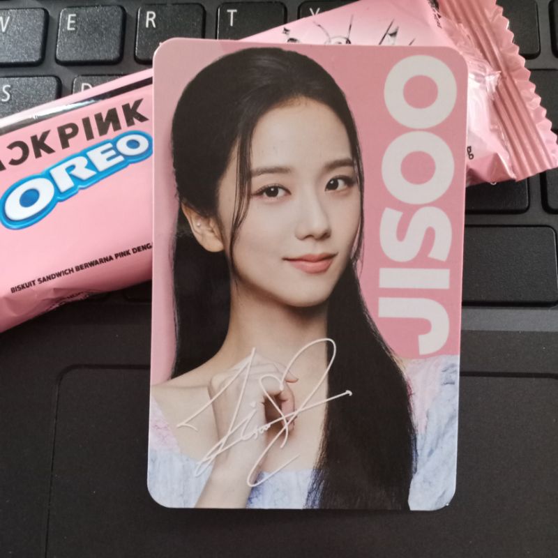 Photocard Jisoo Blackpink x Oreo