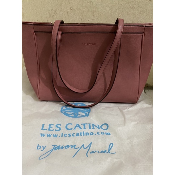Preloved Tas Les Catino Tote bag Rose Pink
