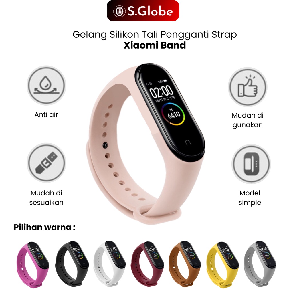 Silicone Strap Xiaomi Band Mi Band 3 4 5 6 TPU Soft Smartwatch Replacement Band Strap M6 M7