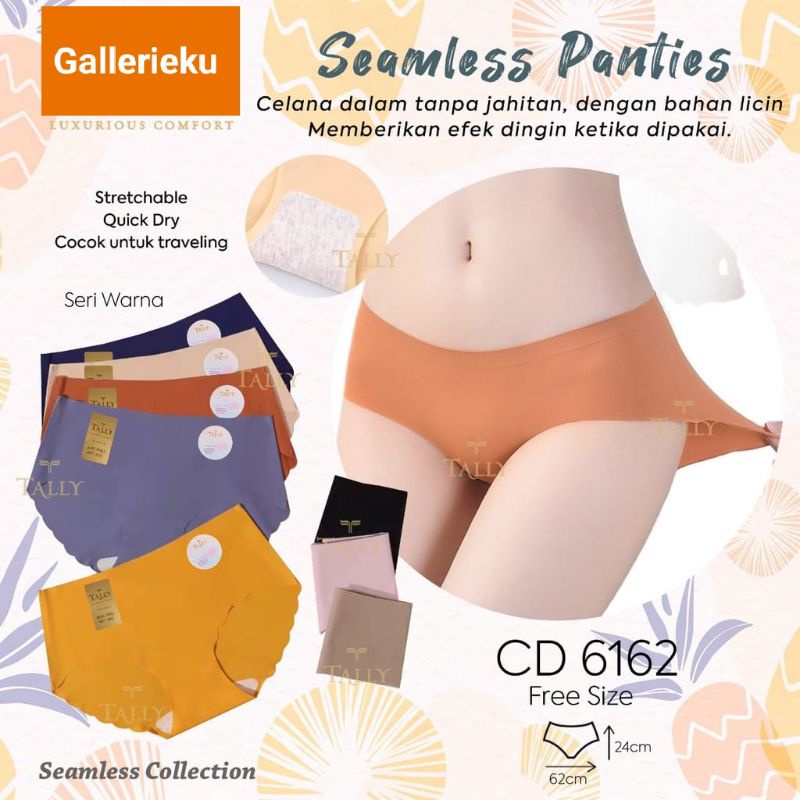 TALLY Cd Wanita Seamless Polos 6162 Cd Tanpa Jahitan fit to L-XL