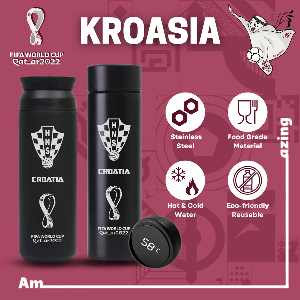 KROASIA - TUMBLER CUSTIM DESAIN LOGO KROASIA WORLD CUP 2022