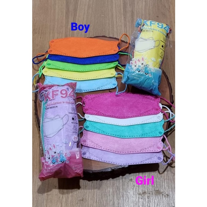 Masker Anak Kf94 Rainbow Polos Warna warni 1 Pax isi 20 pcs 3-10 thn t-pusatmurahstore Segera Dapatk