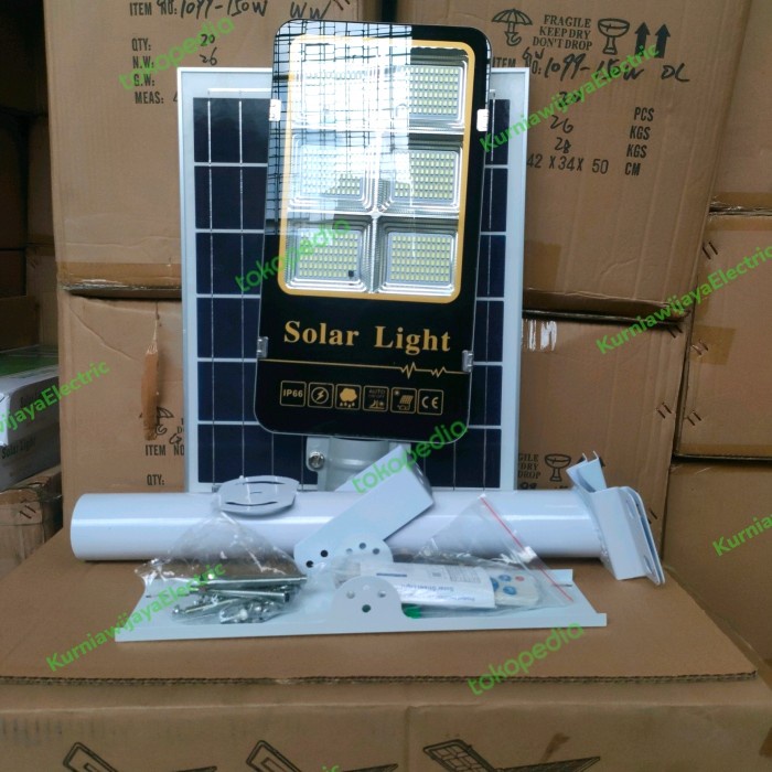 LAMPU JALAN SURYA 300W PJU SOLAR CELL all in one 300WATT 300 WATT