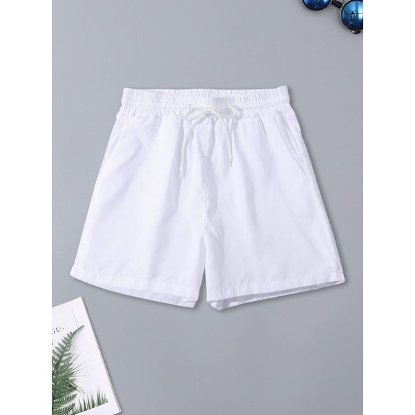 celana olahraga lari badminton tenis pendek putih polos celana kolor tebal celana tes TNI POLRI