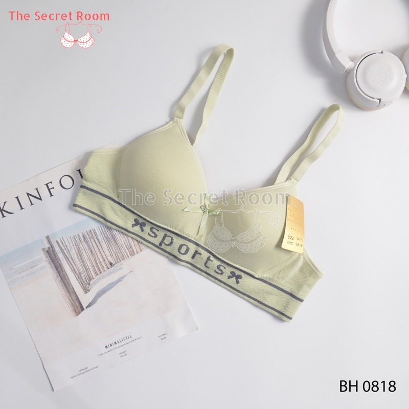 TALLY BRA BH 0818 I CUP A | TANPA KAWAT I BUSA TIPIS I SIZE 34-38 I BAHAN SEMI RAJUT| ADA LOGO