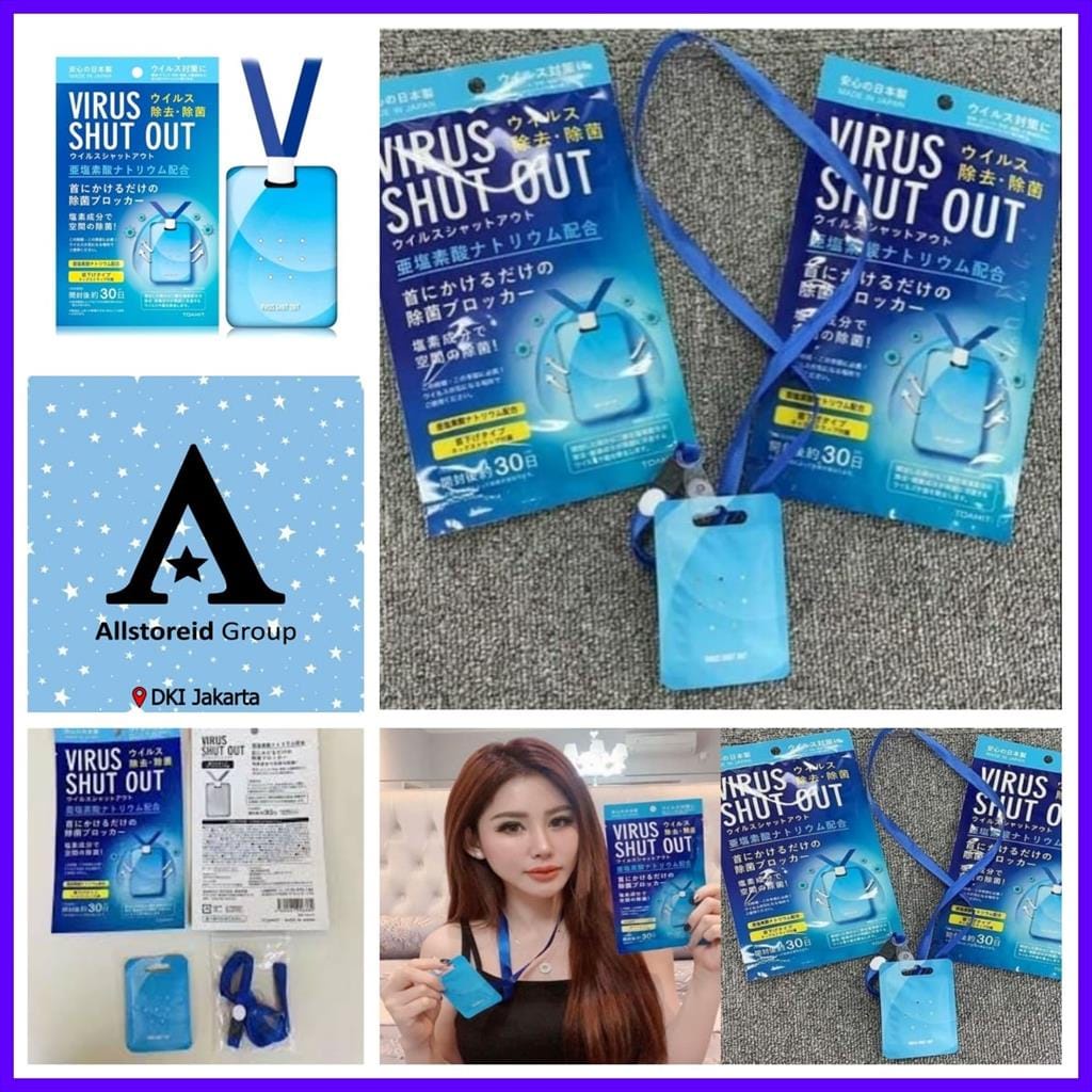 Kalung Penangkal Virus Ori Japan / Kalung Anti Virus Shut Out / Kalung Block Out Virus