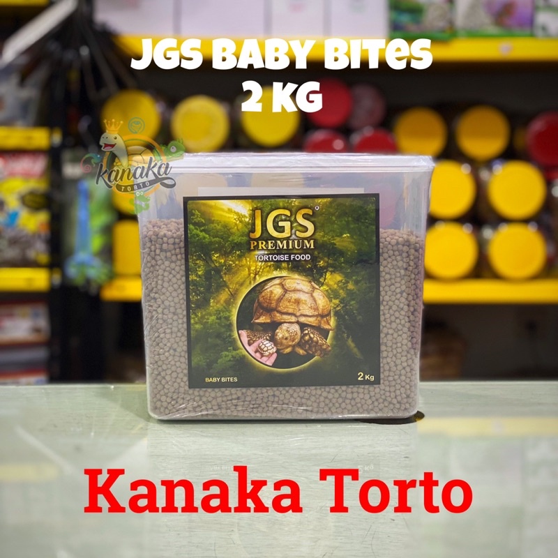 JGS Premium BABY BITES 2 Kg Tortoise Food Sulcata Pardalis Aldabra