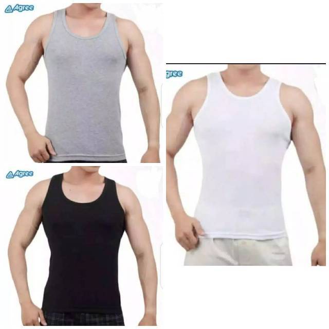 Singlet Pria Agree - Kaos Dalam Pria dewasa baju kutung Remaja ABG tokozifa25