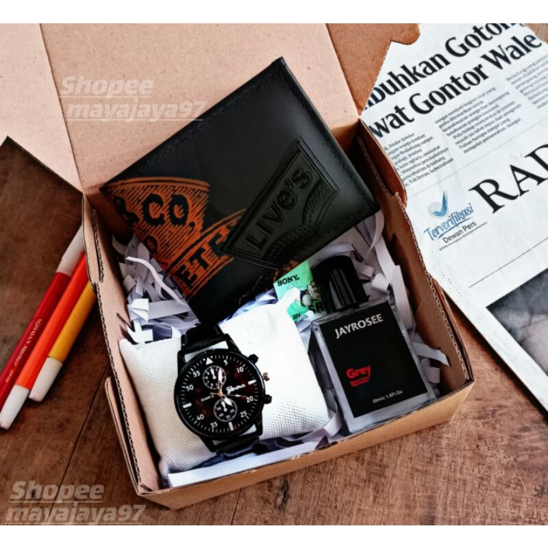 JAM TANGAN | DOMPET PARFUM | KADO COWOK | HAMPERS