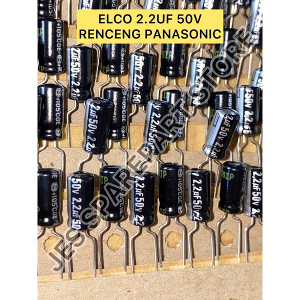 ELCO 2.2UF 50V RENCENG PANASONIC