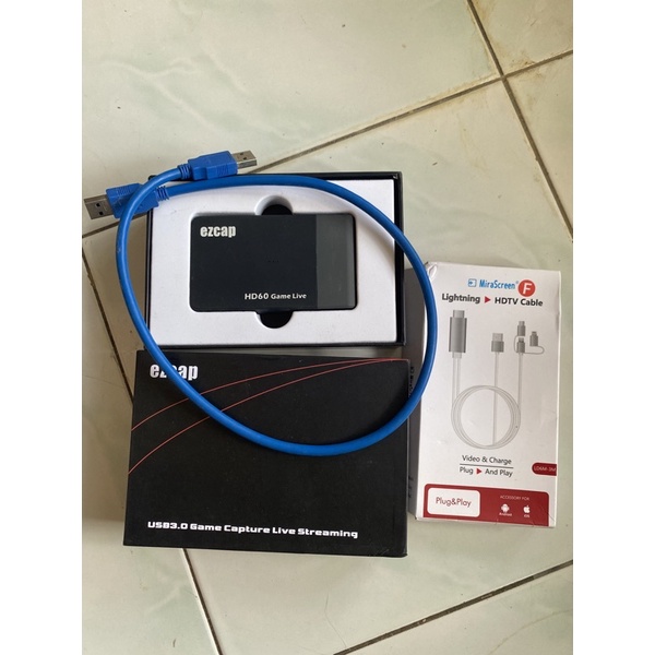 Ezcap 261M Gamecapture dan live vidio streaming Mirip Elgato + Kabel MHL