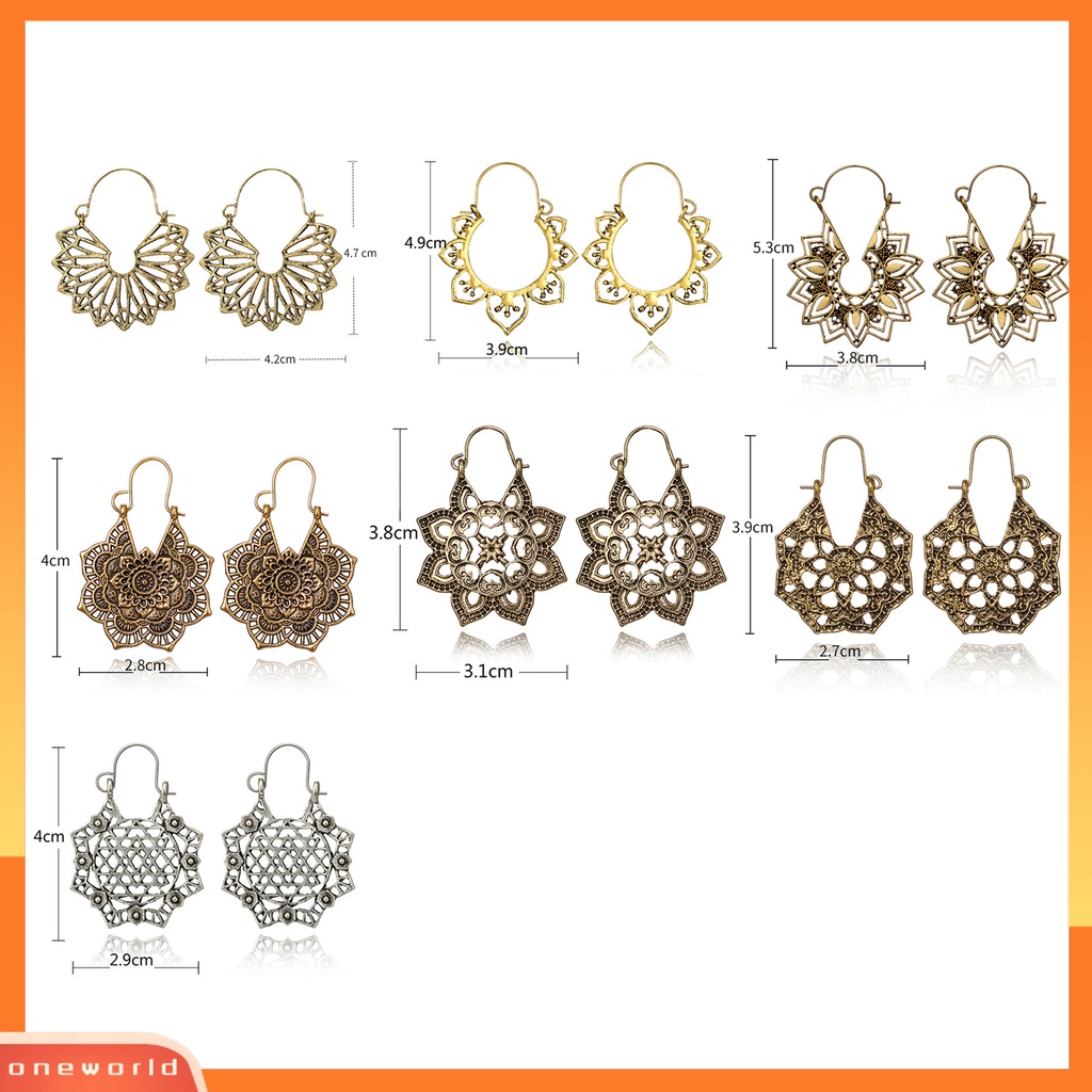 [WONE] Anting Gantung Bahan Alloy Tahan Aus Anting Menjuntai Desain Unik Untuk Pesta