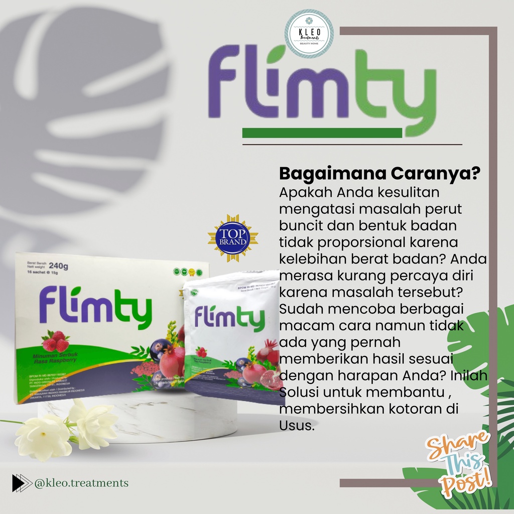 Promo !!! [COD] 1 Box Flimty Fiber(16 sachet) - Anti Oksidan