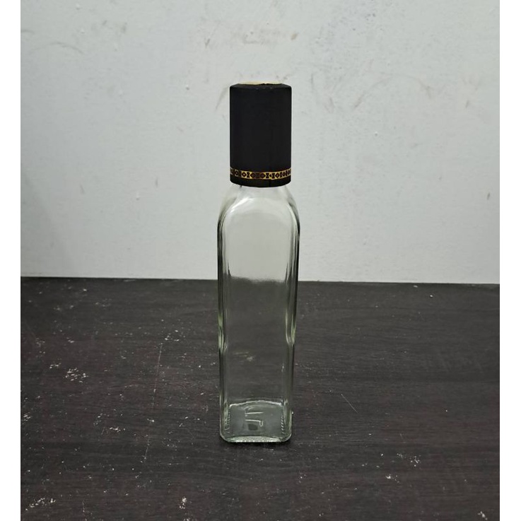 BKMJK250 botol kaca 250ml kotak olive oil / botol minyak 250ml / botol madu 250ml