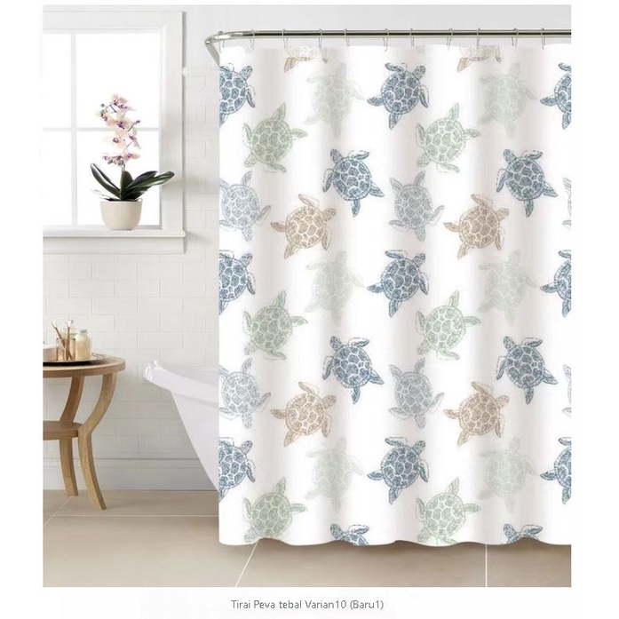 (Serba Serbi) Gorden Kamar Mandi Shower Curtain /Tirai Kamar Mandi Jendela 180x180cm Terlaris