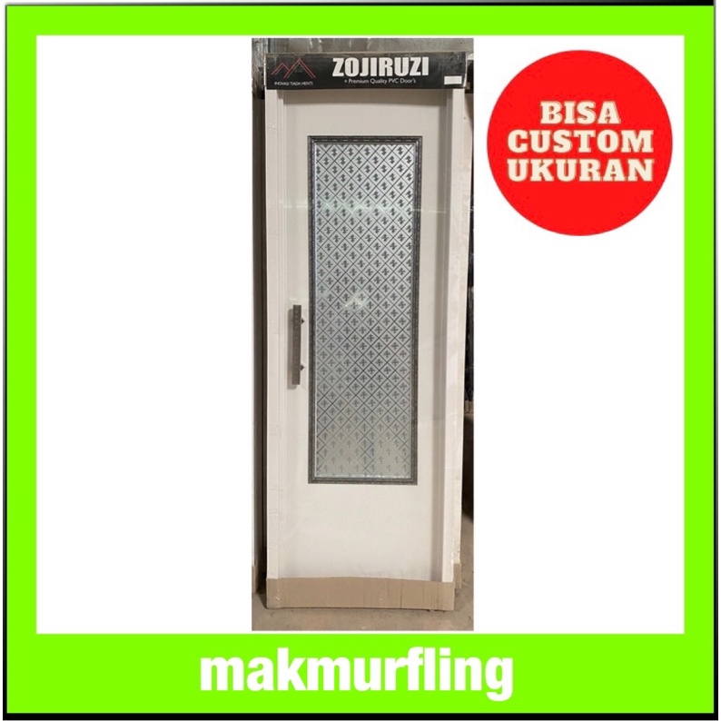 Pintu kamar mandi hologram panjang bisa custom ukuran
