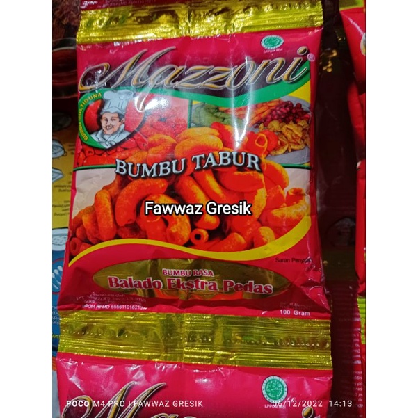 BUMBU TABUR MAZZONI Varian Rasa 100gram Rumput Laut Balado Hijau Pizza Jagung Bakar Manis Pedas Keju Ayam Bawang Panggang / Mazzoni Tabur Bumbu 100 gr