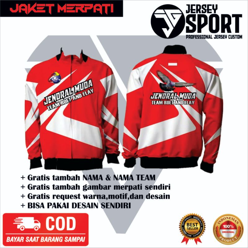Bisa COD !!! JAKET MERPATI BALAP DESAIN CUSTOM
