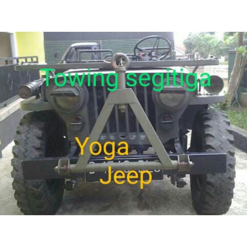 towing segitiga mobil jeep willys cj utility dll - towing segitiga derek all mobil