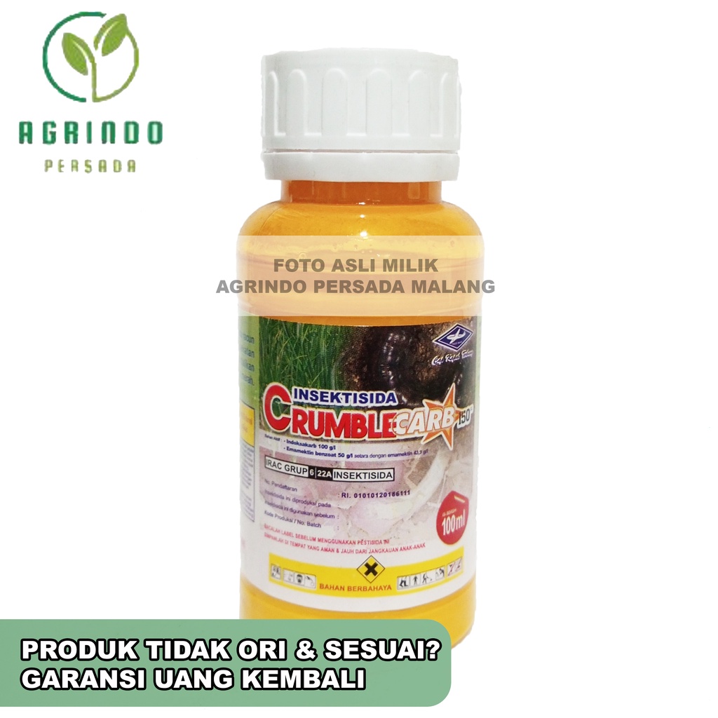 Insektisida Crumble Carb 150SC 100ml | Crumble Carb 100ml | Insektisida Obat pembasmi Ulat Bawang Me