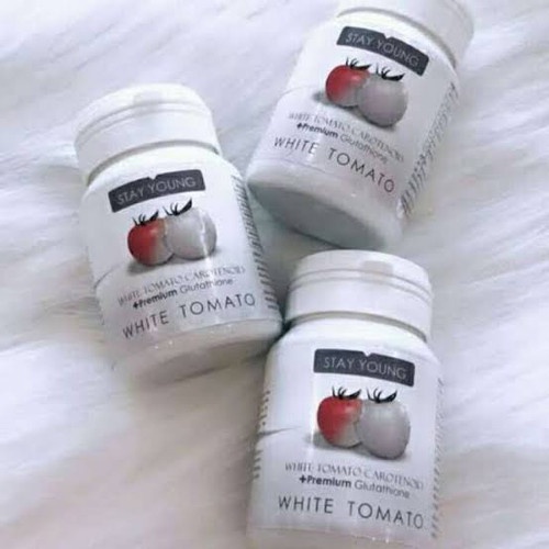 STAY YOUNG WHITE TOMATO Suplemen Pemutih Kulit Badan Herbal