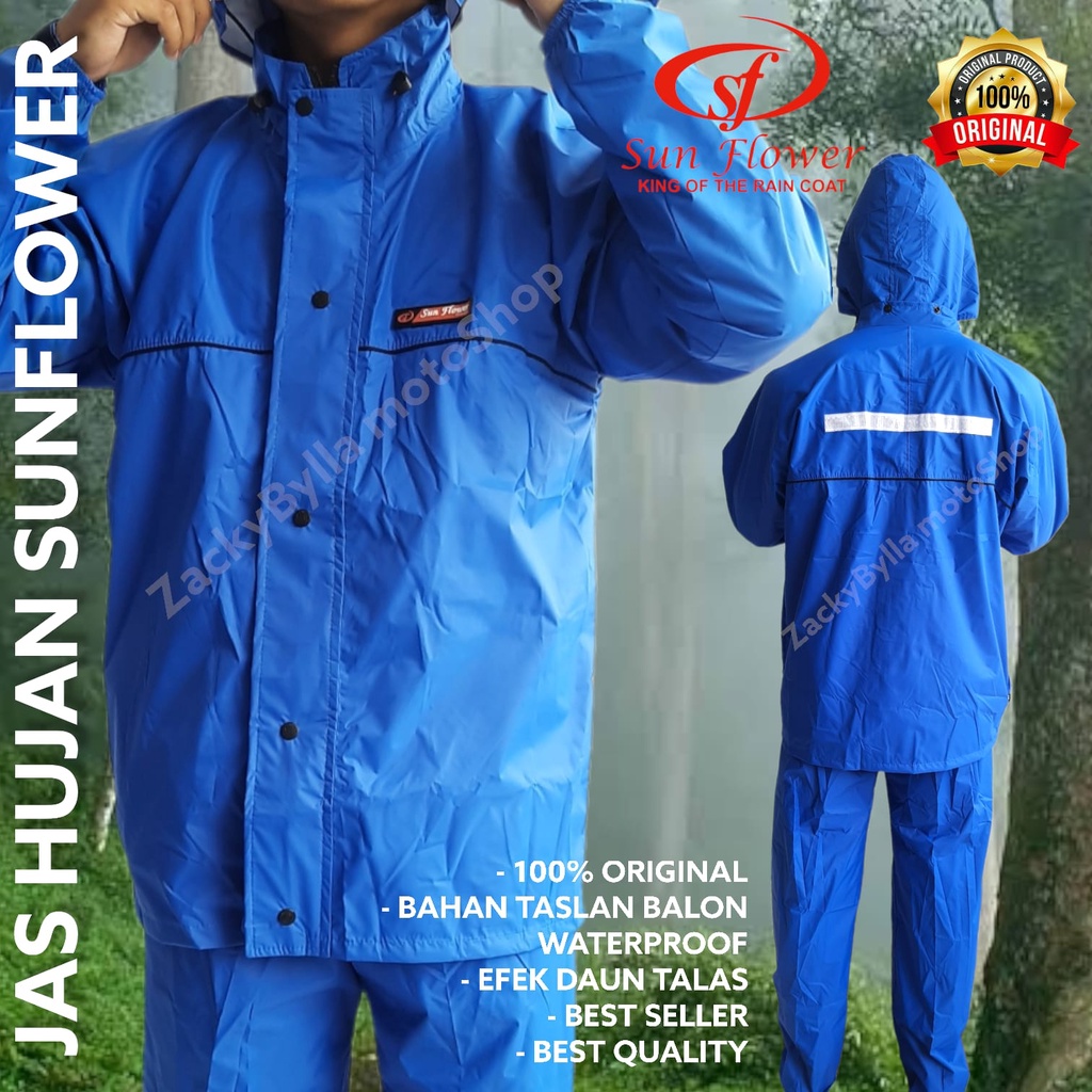 Jas Hujan Sun Flower Size XL / Raincoat Sunflower Original