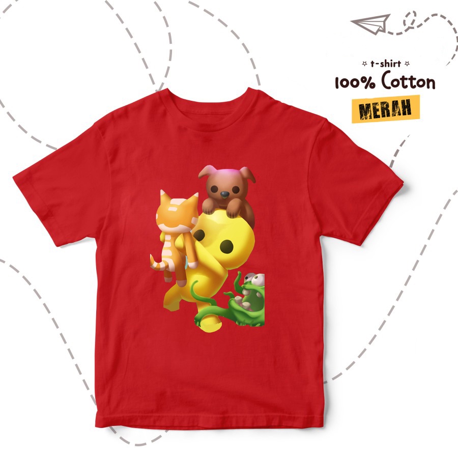 BAJU ANAK KAOS ANAK KARAKTER GAME WOBBLY LIFE TERLARIS
